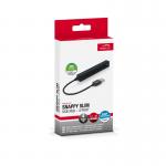 USB HUB SPEEDLINK SNAPPY SLIM, 4 porturi, USB2.0, lungime cablu 8cm, negru