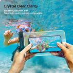 Set 2 Huse waterproof universale Spigen A601 Crystal Clear