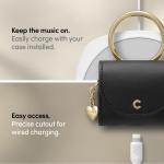 Carcasa Spigen Cyrill Leather Mini Bag compatibila cu Apple AirPods 3 Black