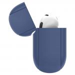 Carcasa Spigen Silicone Fit compatibila cu Apple AirPods 3 Navy Blue