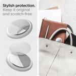 Folie protectie Spigen Hydrogel AirSkin compatibila cu Apple AirTag Matte Clear Set 4 bucati