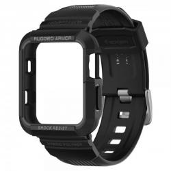 Carcasa Spigen Rugged Armor Pro compatibila cu Apple Watch 4/5/6/7/8/SE 40/41mm Black