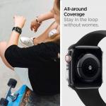 Carcasa Spigen Thin Fit compatibila cu Apple Watch 4/5/6/SE (44 mm) Crystal Clear