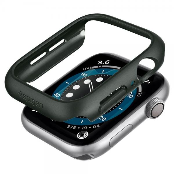 Carcasa Spigen Thin Fit compatibila cu Apple Watch 4/5/6/SE (44 mm) Green 1 - lerato.ro