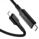 Cablu pentru incarcare si transfer de date Spigen PowerArc, USB Type-C/Lightning, MFI, Power Delivery 100W, 2A, 1m, Negru 9 - lerato.ro