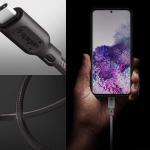Cablu pentru incarcare si transfer de date Spigen Essential C11C1, 2x USB Type-C, Power Delivery 60W, Quick Charge 3.0, 1.5m, Gunmetal 8 - lerato.ro