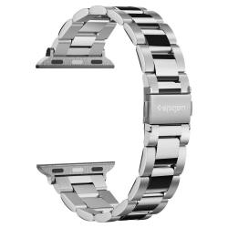 Curea otel inoxidabil Spigen Modern Fit compatibila cu Apple Watch 4/5/6/7/8/SE 38/40/41mm Silver