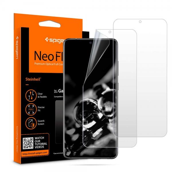 Folie protectie TPU Case friendly Spigen Neo Flex Samsung Galaxy S20 Ultra 2Pack