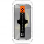 Set 2 folii sticla cu sistem de montare Case friendly Spigen GLAStR EZ FIT compatibil cu Samsung Galaxy S24 Plus Privacy 5 - lerato.ro