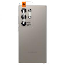 Set 2x5 protectii sticla camera foto Spigen Optik EZ FIT compatibil cu Samsung Galaxy S24 Ultra Gray