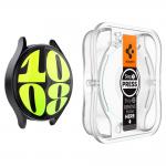 Set 2 folii sticla transparente cu sistem de montare Spigen GLAStR EZ FIT compatibil cu Samsung Galaxy Watch 7 44mm 4 - lerato.ro