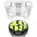 Set 2 folii sticla transparente cu sistem de montare Spigen GLAStR EZ FIT compatibil cu Samsung Galaxy Watch 7 44mm 3 - lerato.ro
