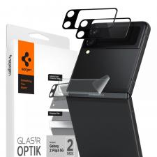 Set 2 folii sticla camera foto Spigen Optik compatibila cu Samsung Galaxy Z Flip 3 5G Black