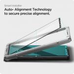 Folie sticla cu sistem de montare Case friendly Spigen ALM Glass FC compatibila cu Sony Xperia 1 III Black 5 - lerato.ro