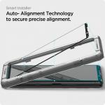 Folie sticla cu sistem de montare Case friendly Spigen ALM Glass FC compatibila cu Sony Xperia 5 III Black