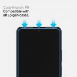Folie sticla Case friendly Spigen Glass FC compatibila cu Xiaomi Redmi Note 10/10S si Redmi Note 11/11S Black 4 - lerato.ro