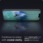 Folie sticla Spigen GLAS.tR SLIM HD compatibila cu iPhone 12 Mini Antiblue 3 - lerato.ro