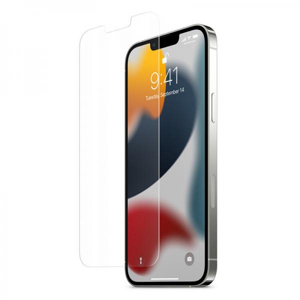 Set 2 folii sticla cu sistem de montare Case friendly Spigen GLAStR EZ FIT compatibil cu iPhone 13 Pro Max / 14 Plus 1 - lerato.ro
