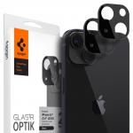 Set 2 folii sticla camera foto Spigen Optik compatibil cu iPhone 13/13 Mini Black 6 - lerato.ro