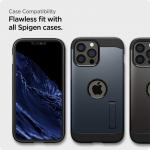 Set 2 folii sticla cu sistem de montare Case friendly Spigen ALM Glass FC compatibila cu iPhone 13 Pro Max / 14 Plus Black 11 - lerato.ro