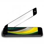 Folie sticla cu sistem de montare Case friendly Spigen ALM Glass FC iPhone 7/8/SE 2020/2022 Black 9 - lerato.ro
