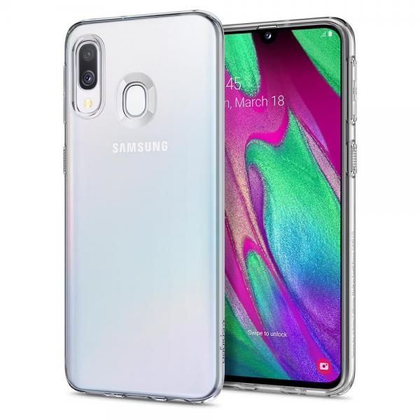 Carcasa Spigen Liquid Crystal compatibila cu Samsung Galaxy A40 (2019) Crystal Clear 1 - lerato.ro