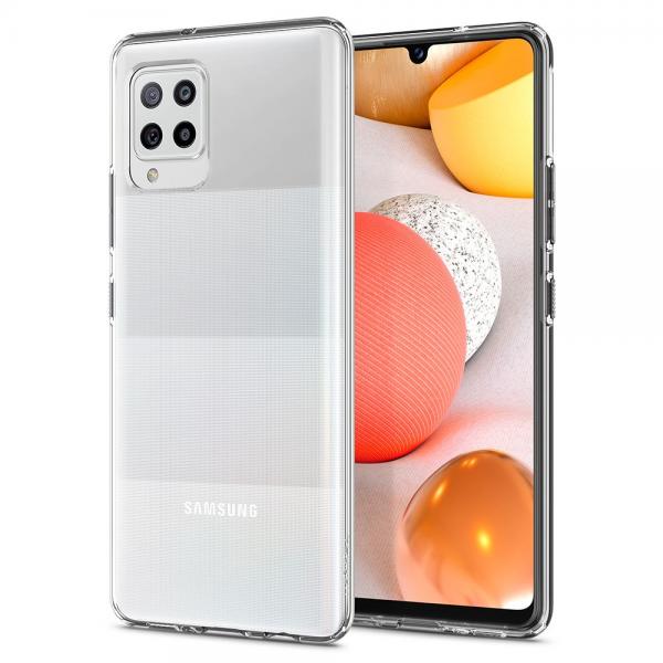 Carcasa Spigen Liquid Crystal compatibila cu Samsung Galaxy A42 5G Crystal Clear 1 - lerato.ro