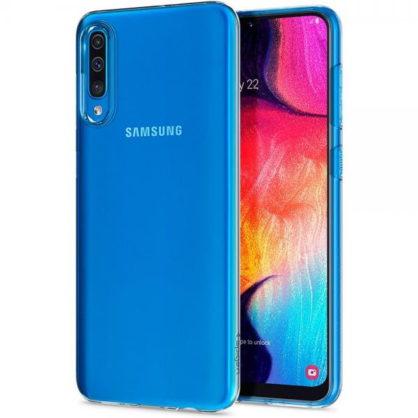 Carcasa Spigen Liquid Crystal compatibila cu Samsung Galaxy A50 (2019) Crystal Clear 1 - lerato.ro