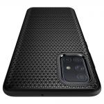 Carcasa Spigen Liquid Air compatibila cu Samsung Galaxy A51 Matte Black 5 - lerato.ro