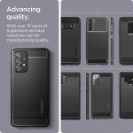 Carcasa Spigen Rugged Armor compatibila cu Samsung Galaxy A52 4G/5G si Galaxy A52s 5G Matte Black