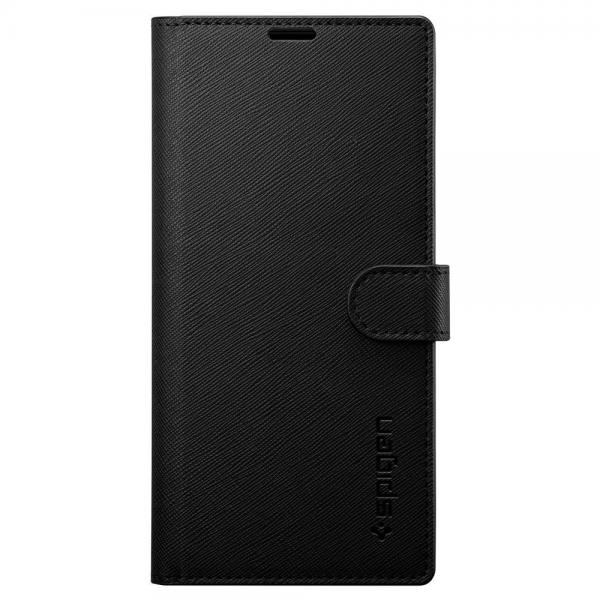 Husa Spigen Wallet S compatibila cu Samsung Galaxy Note 10 Black