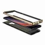 Carcasa fashion Spigen LA MANON compatibila cu Samsung Galaxy Note 9 Gold Black 3 - lerato.ro