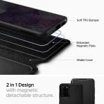 Husa Spigen Ciel Wallet Brick compatibila cu Samsung Galaxy S20 Plus Black