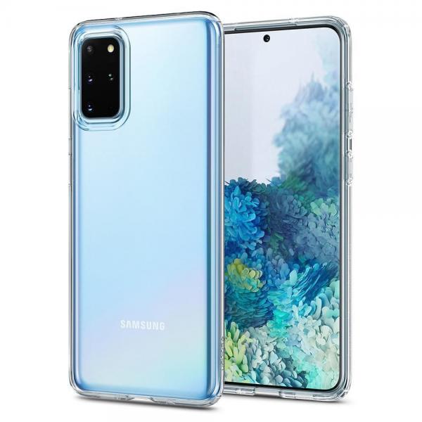 Carcasa Spigen Liquid Crystal compatibila cu Samsung Galaxy S20 Plus Crystal Clear 1 - lerato.ro