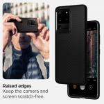 Carcasa Spigen Liquid Air compatibila cu Samsung Galaxy S20 Ultra Matte Black