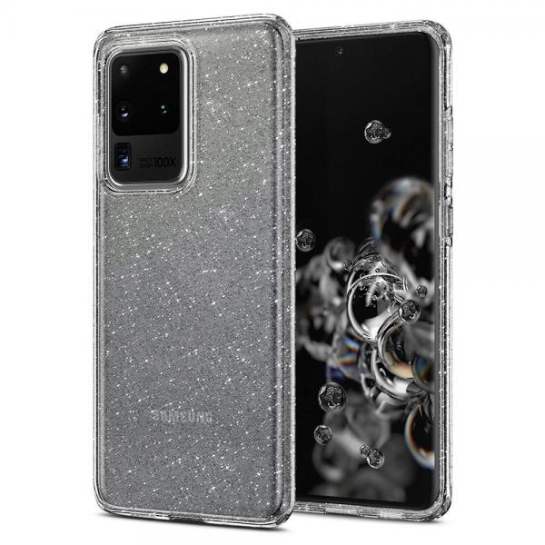 Carcasa Spigen Liquid Crystal compatibila cu Samsung Galaxy S20 Ultra Glitter Crystal 1 - lerato.ro