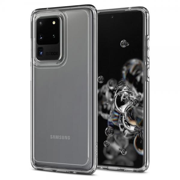 Carcasa Spigen Ultra Hybrid compatibila cu Samsung Galaxy S20 Ultra Crystal Clear