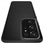 Carcasa Spigen Liquid Air compatibila cu Samsung Galaxy S21 Ultra Matte Black