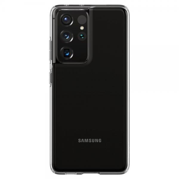 Carcasa Spigen Liquid Crystal compatibila cu Samsung Galaxy S21 Ultra Crystal Clear 1 - lerato.ro