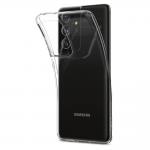 Carcasa Spigen Liquid Crystal compatibila cu Samsung Galaxy S21 Ultra Crystal Clear 10 - lerato.ro