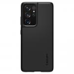 Husa slim Spigen Thin Fit Samsung Galaxy S21 Ultra Black