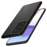 Husa slim Spigen Thin Fit Samsung Galaxy S21 Ultra Black 8 - lerato.ro