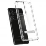 Carcasa Spigen Ultra Hybrid S Samsung Galaxy S21 Ultra Crystal Clear 7 - lerato.ro