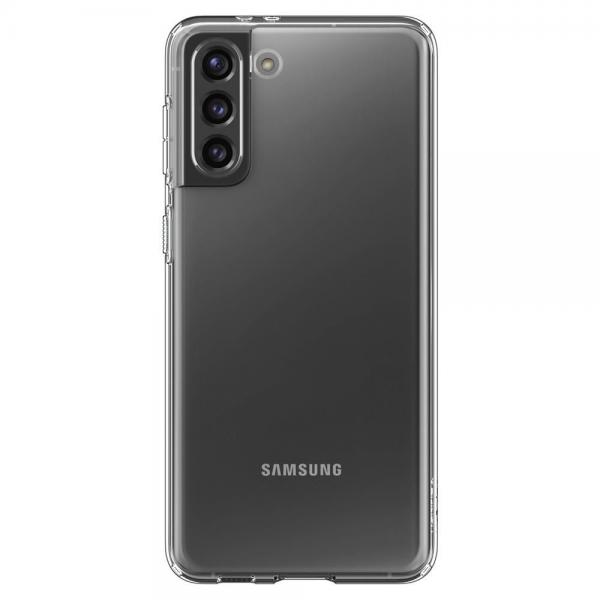 Carcasa Spigen Liquid Crystal compatibila cu Samsung Galaxy S21 Crystal Clear