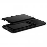 Carcasa Spigen Slim Armor CS compatibila cu Samsung Galaxy S21 Black 5 - lerato.ro