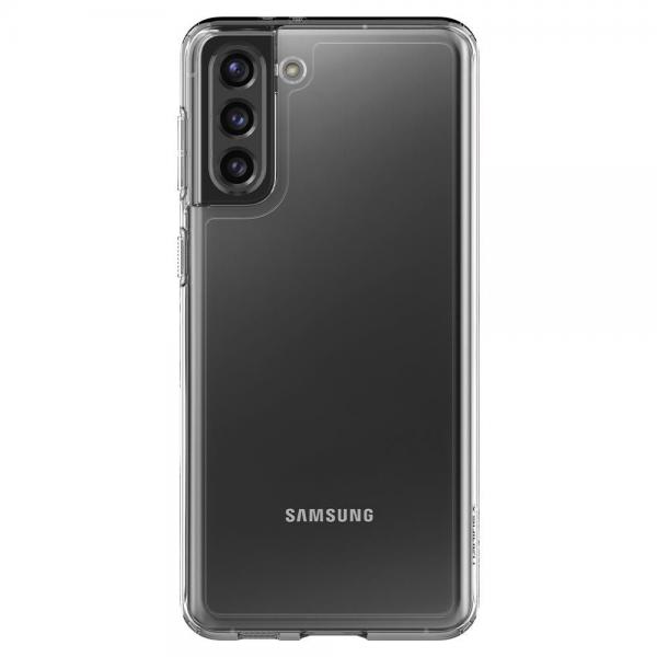 Carcasa Spigen Ultra Hybrid compatibila cu Samsung Galaxy S21 Crystal Clear