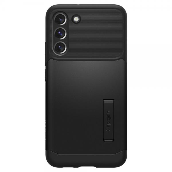 Carcasa Spigen Slim Armor compatibila cu Samsung Galaxy S22 Plus Black 1 - lerato.ro