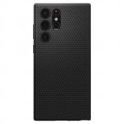 Carcasa Spigen Liquid Air compatibila cu Samsung Galaxy S22 Ultra Matte Black