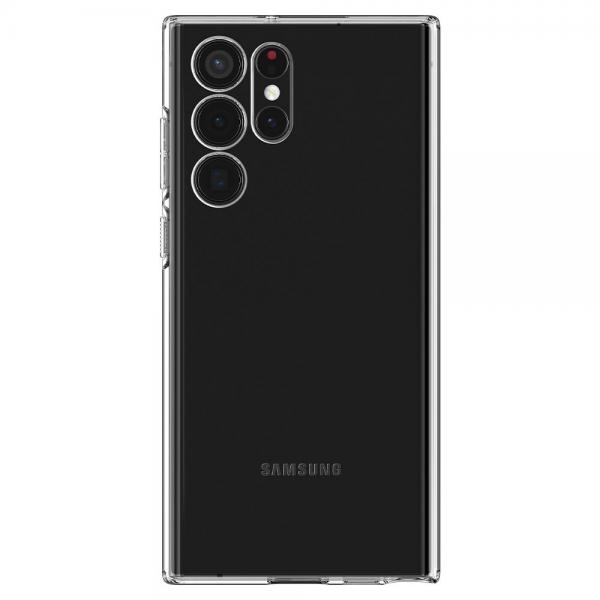Carcasa Spigen Liquid Crystal compatibila cu Samsung Galaxy S22 Ultra Crystal Clear 1 - lerato.ro