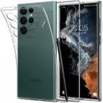 Carcasa Spigen Liquid Crystal compatibila cu Samsung Galaxy S22 Ultra Crystal Clear 5 - lerato.ro